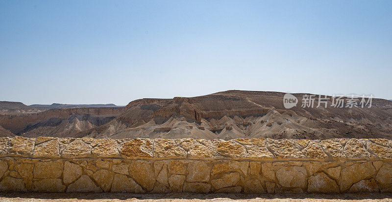 Ein Avdat国家公园的风景。公园和峡谷位于内盖夫沙漠